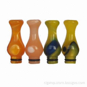 E-cigars Drip Tips, Versicolor, Ming and C-style and Smooth Mouth Texture